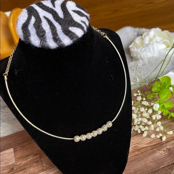 Chico's Gold Beaded Necklace - Picture 1 of 6